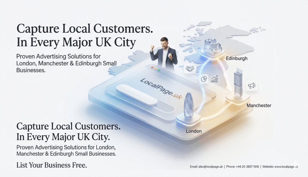 Target Customers in London, Manchester, & Edinburgh: Small Business Ads (UK)